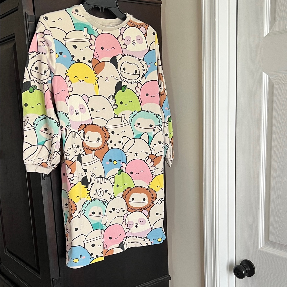 Squishmallows Colorful Character Kids Dress